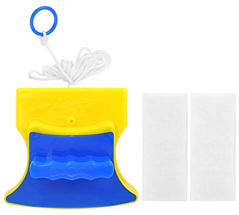 Fyrkantig dubbelsidig magnetisk fönsterputs Kraftfull magneter Rengöringsverktyg för glastorkare för fönster akvarier Speglar Plastmaterial 11,5x5x10,5cm