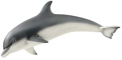 schleich 14808 Delfin, für Kinder ab 3+ Jahren, WILD LIFE - Spielfigur, Grau/Weiß