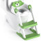 Rabb 1st Bear Potty Training Seat, Upgrade 2 in 1 Toddler Toilet Seat,Splash Guard Anti-Slip Pad Step Stool,Green