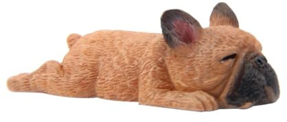 TOYANDONA kriechende Verzierung bastelzeug handwerkskunst Dunkelbraun Toy laufstall Spielzeug Jakobsweg Decor Spielzeugtier Tiermodell vorbildliche Bulldogge Tierfiguren