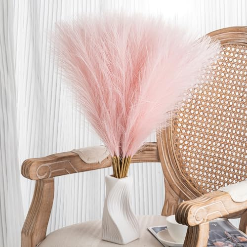 30 erba di pampa bianca – 55 cm finta erba di pampa decorazione artificiale alta erba di pampa per matrimonio, composizione floreale, decorazione per feste, Natale e casa