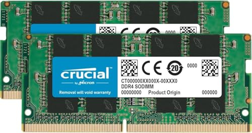Crucial RAM CT2K16G4SFD824A 32GB (2x16GB) DDR4 2400MHz CL17 Laptop Arbeitsspeicher Kit