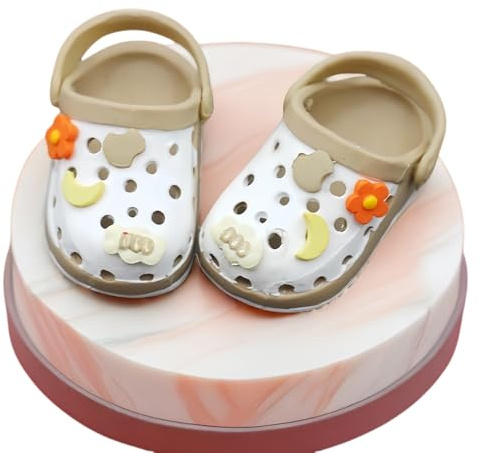 Mrwtesio Lububu Chaussures de poupée haut de gamme pour accessoires Labubu de 17 cm, accessoires de décoration pour déguisement de labubus, mini chaussures à doigts, sans poupée (Kaki)