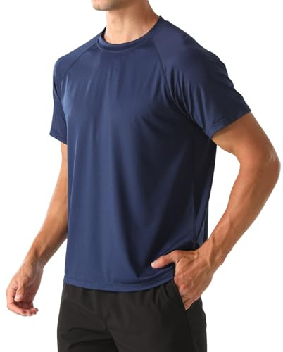 HYCOPROT Camisetas Deportivas Hombre Secado Rápido Transpirables Manga Corta Que Absorben Humedad Correr Entrenamiento Culturismo Camisetas