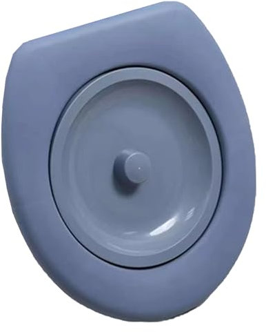 Kalastussaari Bucket Toilet Seat, Pvc Camping Toilet Seat with Fixed Slots, Portable Lid for Long Trips Hiking Camping Indoor Outdoor
