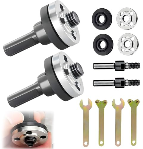 10 accessori per smerigliatrice angolare, set di collegamento per smerigliatrice angolare, trapano a mano, set di adattatori con chiave a brugola, smerigliatrice angolare, adattatore modificato per