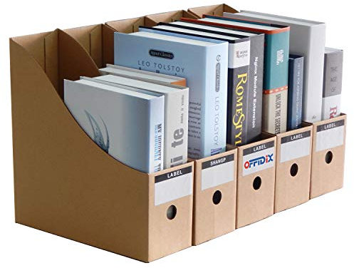 OFFIDIX Office 5 Levels Kraftpapier Desktop Aufbewahrungsbox A4 Dokument Holde Schublade Papier Organizer DIY Papiercontainer File Aufbewahrungsbox Schublade Aufbewahrungsschrank Cubbyhole