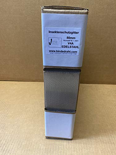 Neu Insektenschutzgitter aus EDELSTAHL V4A 80mm x 5m Vogelschutzgitter