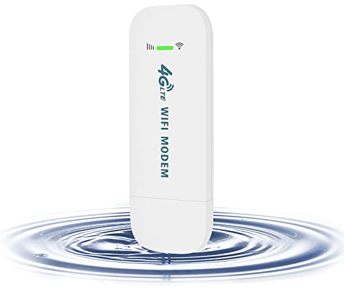 VSVABEFV Portable Sim Hotspot 150Mbps 4G WiFi Dongle Unlocked Mobile Wireless Network Hotspot Device LTE Modem Router Pocket Portable WiFi Hotspot for Travel Long Distance