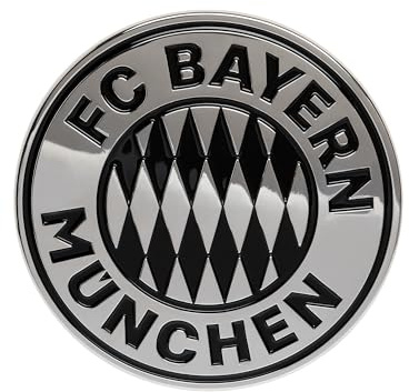 FC Bayern München Chrome Aufkleber I Autoaufkleber I KFZ-Aufkleber I Logo I Silber I Fußball