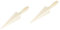 BESTonZON 2 Stk Eierschalen Form Gebäck Hornformen Brioche-brot Waffelformer Pizellen Cremefarbene Hornform Formen Für Gebäckkegel Eisbecher Eishörnchen Cannoli Abs Croissant Fräulein Buche
