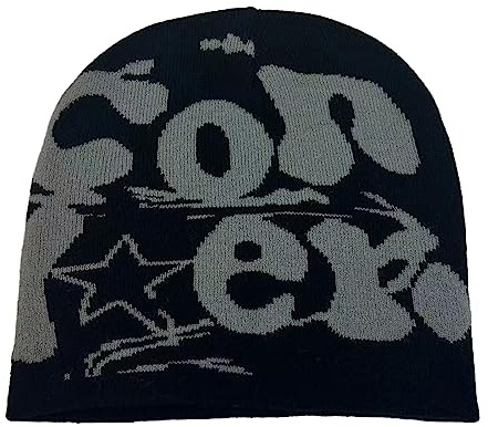 TONXX Y2K Hip-hop Unisex Beanie Hat Men Autumn and Winter Harajuku Style Photo Props Versatile Halloween Pile Bonnet