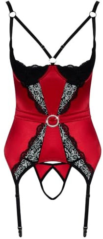 Cottelli Lingerie Strapshemd, Rot, M