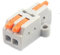 JOYELEC 20 Pezzi Compact Connettore,D1-2 Morsettiere Connettori Elettrici con Polo,Pezzi Terminali a Collegamento Rapido 1 entrate/2 uscite,cavi 0.08-2.5(4.0) mm²,250V,32A,allungare cavi e fai da te