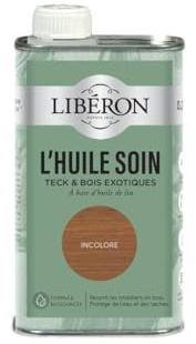 Libéron L'huile soin meubles et boiseries - Pour Teck & bois exotiques, Incolore 250ml