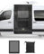 SUPAREE 7'x 6' Auto Heckklappe Moskitonetz Moskitonetz Heckklappe Van auto Insektennetz Seitentür moskitonetz mit Klettverschluss und Zweiseitiger Reißverschluss für Wohnwagen Camping (Schwarzes Netz)