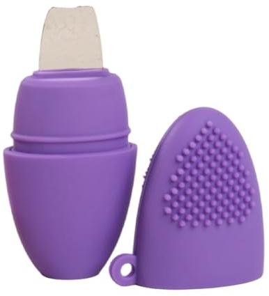 Spazzola in silicone per la pulizia del viso, spatola per la rimozione dei punti neri e la cura della pelle sensibile, detergente delicato per i pori