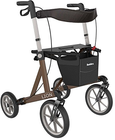 MOBILEX Outdoor Rollator Lion 55 cm metallic braun