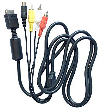 OSTENT Composite S-Video RCA AV Audio Video HD TV Cable for Sony PS1/PS2/PS3 Console