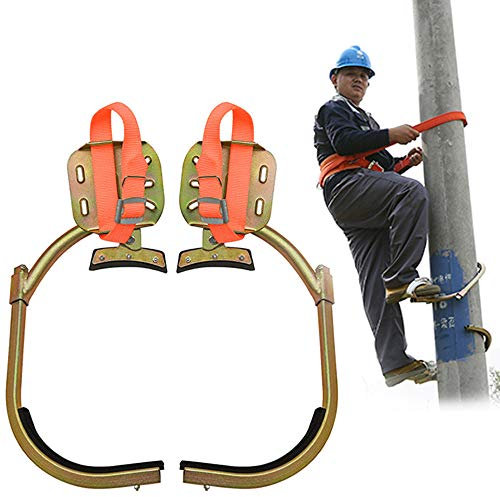 GBHJJ Rostfreier Stahl Steigeisen, rutschfeste Steigeisen-Kletterhilfe, FußSchnalle des Elektrikers, ÜBerwachung Und Zum Klettern von FrüChten Verwendet,250Model