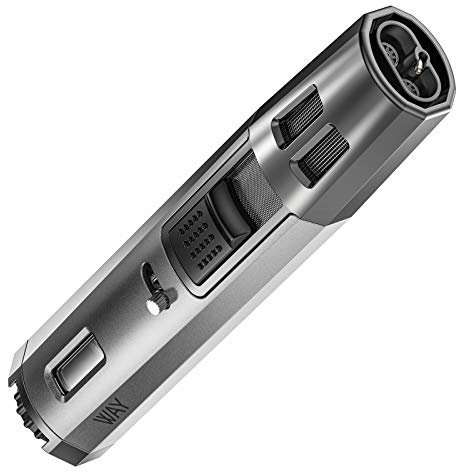 VVAY Briquet tempête à 2 Jets Flamme résistante au Vent, réglable, avec allumage au gaz Butane Rechargeable, Longue portée, pour Barbecue, cuisinière, plaques de Cuisson (Vendu sans gaz)