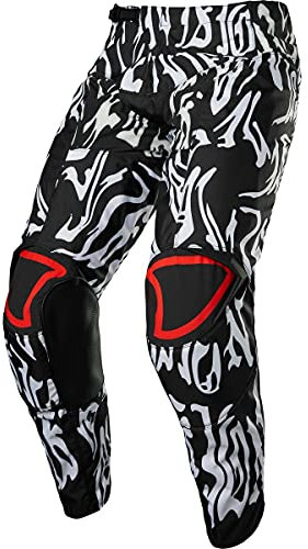 Fox Racing Pantaloni per bambini Unisex Nero/Rosso, 24)