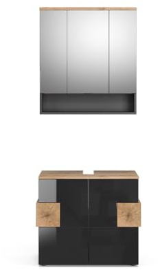 Vicco Badmöbel-Set Eden, Anthrazit, 73 cm