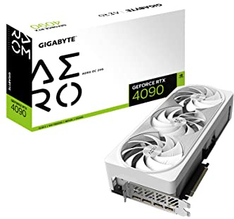GIGABYTE GV-N4090AERO OC-24GD GeForce RTX 4090 Aero OC 24G Tarjeta gráfica, 3 Ventiladores WINDFORCE, 24 GB 384 bits GDDR6X, Tarjeta de Video