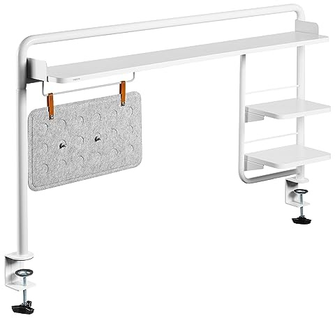 Skrivbordsställ (för fastspänning) för skrivbord med min. 140 cm bred, med magnetisk planeringstavla