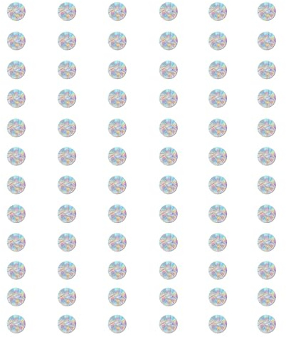 Tiz Tlloz 162 Pieces Dots Window Clings for Birds - Anti-Collision Window Decals - Prismatic Non Adhesive Vinyl Rainbow Glass Stickers to Save Birds from Glass Strikes, JD-DOTS-162