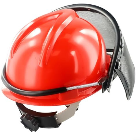 Casque de sécurité pour tronçonneuse - Filet de protection pour tondeuse à gazon - Équipement de protection de sécurité