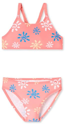 Schiesser Flicka bustier bikiniset – Aqua Kids Girls – storlek 92 till 140, Rosa_182729, 128 cm