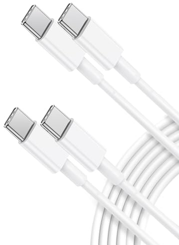 Quntis 100W USB-C till USB-C Kabel 2m 2Pack – PD 5A Snabbladdningskabel | Kraftfull 100W strömöverföring för snabbladdning av MacBook Pro, iPhone 16/15, iPad Air, Galaxy S24/S23 och Pixel.