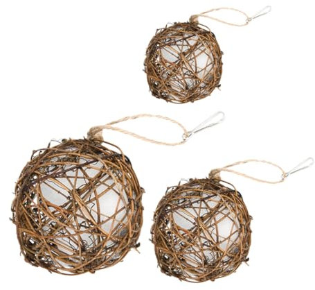 Milisten 3stücke Vogelnistmaterial Kugel Nistkasten Für -nistmaterial Kugelhalter Zum Aufhängen Im Freien