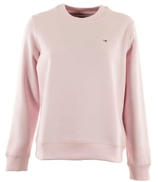 Tommy Jeans Pull à col Rond pour Femme, Rose Clair, S