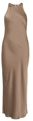Viravenna S/L Ankle Dress - Noos/Dc, fossile, 40