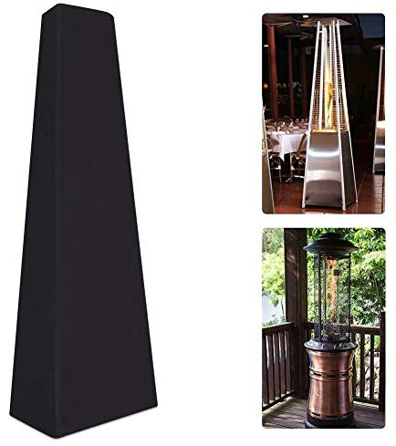 HNYG Heavy Duty Waterproof Patio Heater Protector, 87 Inch Triangle Garden Heater Cover