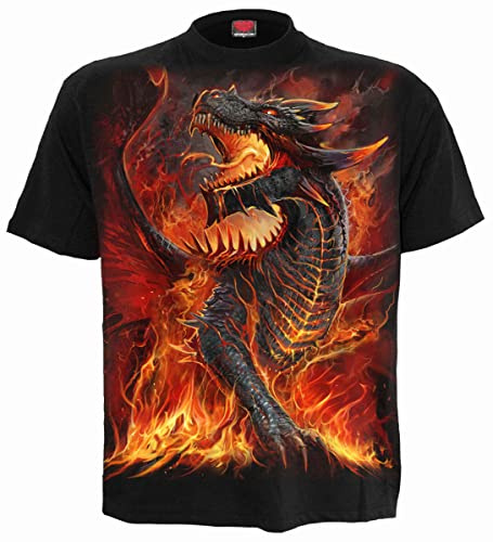 Spiral Draconis Männer T-Shirt schwarz 3XL 100% Baumwolle Basics, Gothic, Rockwear