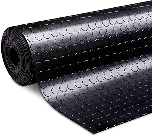 Floordirekt Noppen Anti-Rutsch-Matte Meterware - 100 x 50 cm - Schutzmatte - Bodenmatte mit Noppen - Gummiläufer für Keller, Garage, Werkstatt, Industrie