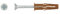 Rawlplug Uno Brown Universal Dowels 7 x 30 mm + 4 x 40 mm - Pot of 200 Dowels + 200 Screws