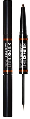 REVLON Liquid Eyeliner & Smoky Kohl Pencil, ColorStay Line Creator Eye Makeup, Waterproof & Transferproof, 152 Leathercraft, 0.004 oz