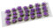 Tiardey 32pcs Mechón de césped estático 8 mm Autoadhesivo Hierba estática Ferrocarril Hierba Artificial Modelado Modelo de Terreno de Juegos de Guerra - Púrpura