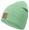 Occulto Leatherpatch Winter Mütze Beanie Mint