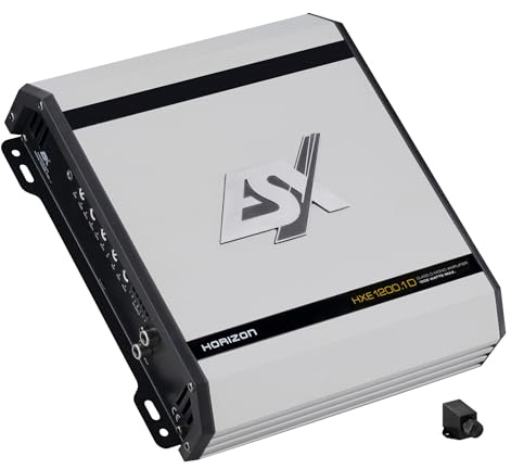 ESX HXE1200.1Dv2 | Monoblock Class D Digital Verstärker Endstufe 600 Watt RMS Ausgangsleistung