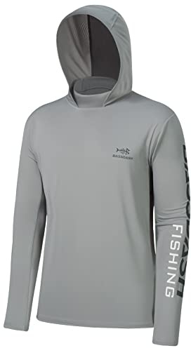 BASSDASH UPF 50+ UV-solskydd för män Långärmad Performance Fishing Hoodie Huvtröjor