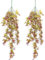 2 Piezas Plantas Artificiales Colgantes, Plantas Artificiales Decorativas, Planta Colgante Plantas, Plantas Colgantes Hiedra Rojo Artificial para Boda Jardín Balcón Dormitorio Interior (30,5cm)