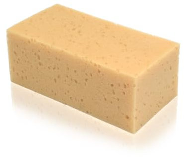 LICQIC Large Car Wash Sponge, 1 Pcs Brown, 35g, Reusable, Abrasive, Lightweight, Ceramic, Porcelain, Glass, Wood, Plastic, General Cleaning, Scrubbing