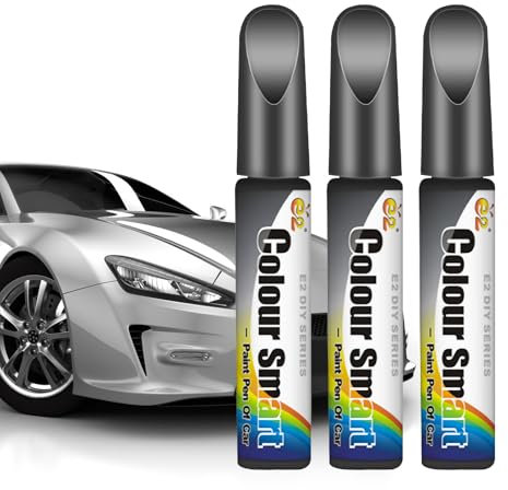Nadiaen 3 Pcs Car Touch up Paint Pen 3 Pcs Car Paint Touch up Grey for Cars for Scratch Repair Scratch Remover Pen 12ml (Grey)