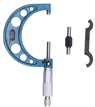 Cocoarm Micrometer 25-50mm 0-25mm 50-75mm 75-100mm Outside Micrometer Stainless Steel High Accuracy Thickness Measuring Instrument, Accuracy: 0.01mm (50-75mm)