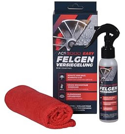 ACS3000 Felgenversiegelung Set, Keramische Beschichtung mit Lotuseffekt, UV-Schutz, Easy-to-clean, dauerhaft mit Poliertuch.